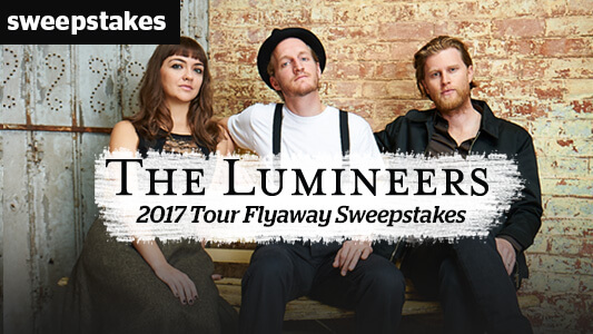 CMT The Lumineers 2017 Tour Flyaway Sweepstakes