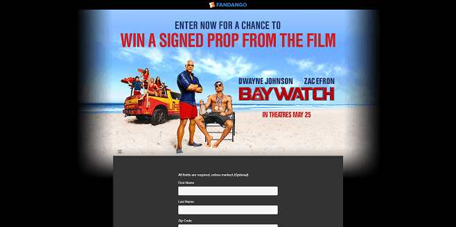 Fandango’s Baywatch Sweepstakes