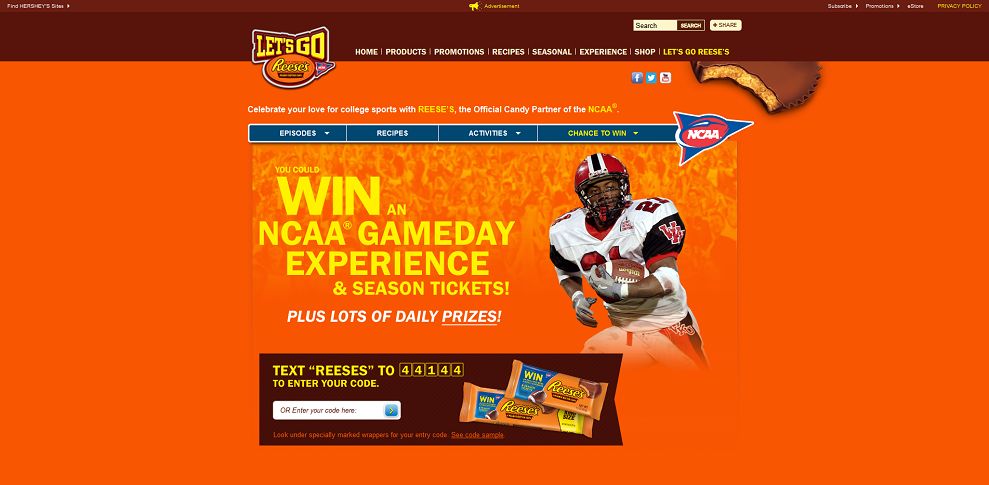 REESE’S Football: Let’s Go REESE’S Promotion