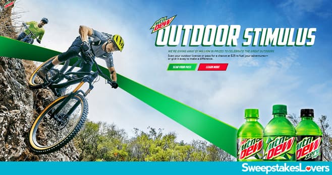 Mountain Dew Outdoor Stimulus Instant Win Game