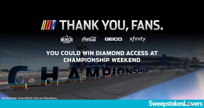 NASCAR Thank You Fans Sweepstakes 2023