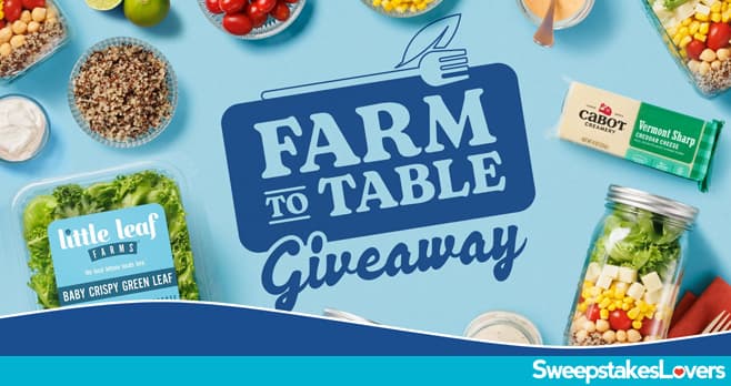 Cabot Creamery Farm To Table Giveaway 2024