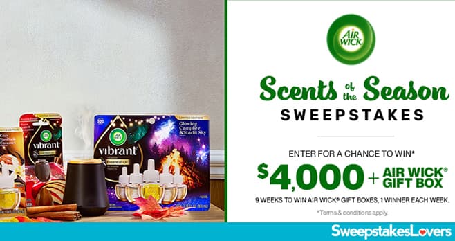 HGTV & Airwick Scents of the Season Sweepstakes 2024