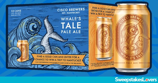 Cisco Brewers Whale's Tale Gold Can Sweepstakes 2024