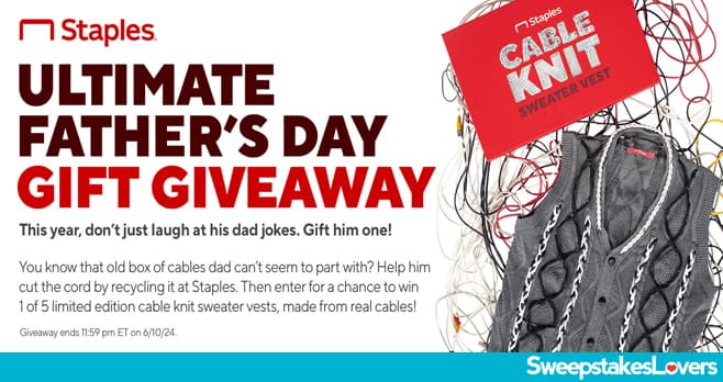 Staples Father's Day Giveaway 2024