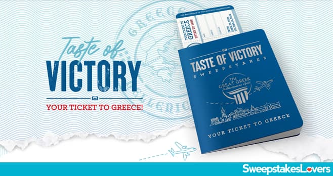 The Great Greek Mediterranean Grill Taste of Victory Sweepstakes 2024