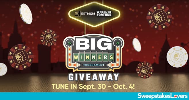 Wheel Of Fortune BetMGM Big Winners Tournament Giveaway 2024