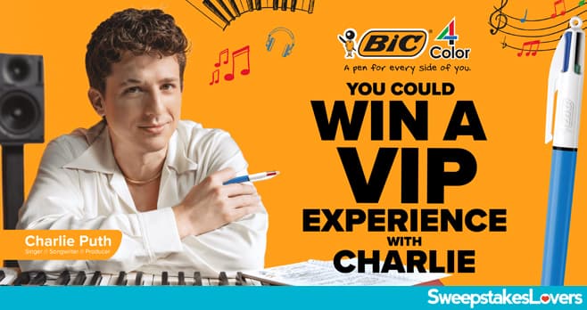 BIC Back To School With Charlie Puth Sweepstakes 2024