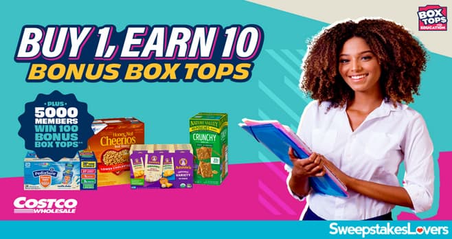 Costco Inspire Box Tops for Education Back To School Sweepstakes 2024