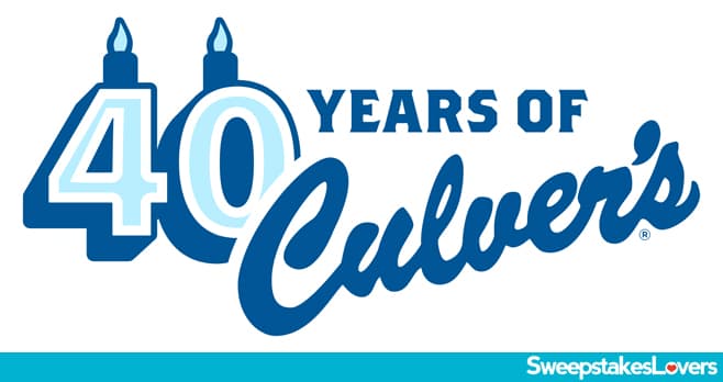 Culver's 40 Years of Delicious Sweepstakes 2024