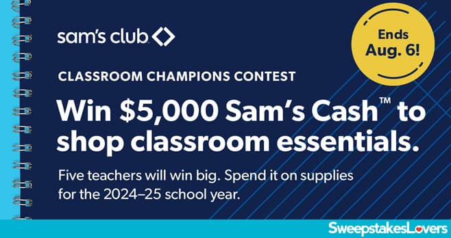 Sam's Club Classroom Champions Contest 2024