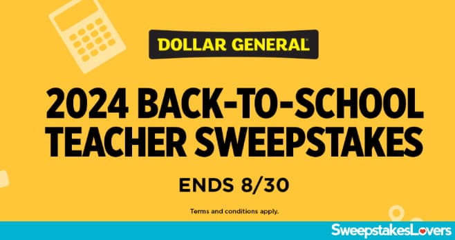 Dollar General Back-to-School Teacher Sweepstakes 2024