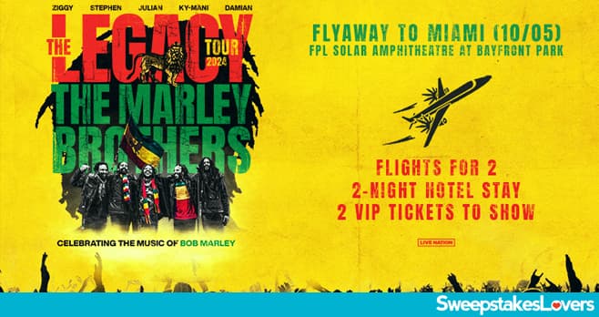 Sirius XM Marley Brothers Sweepstakes 2024