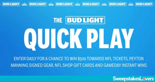 Bud Light Quick Play Sweepstakes 2024