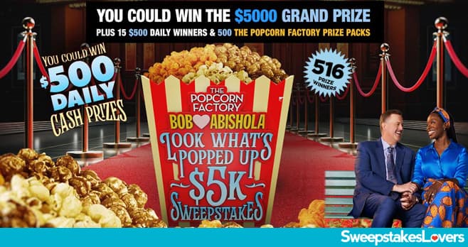 Bob Hearts Abishola Popcorn Factory Sweepstakes 2024