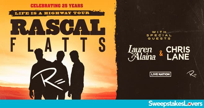 SiriusXM Rascal Flatts Sweepstakes 2024