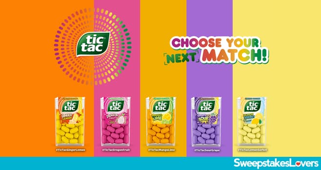 Tic Tac Choose Your Match Sweepstakes 2024