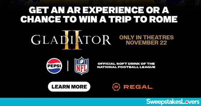 Pepsi Gladiator II Fly Away Sweepstakes 2024