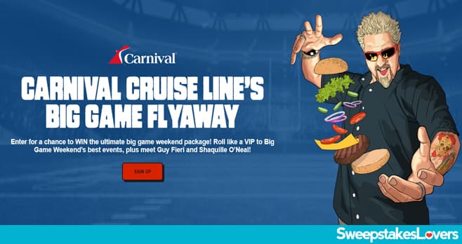 Carnival Big Game Sweepstakes 2025