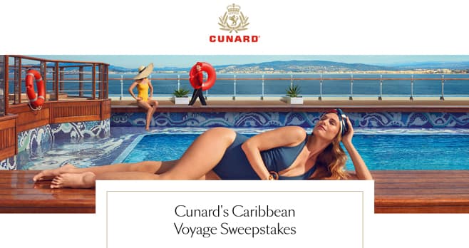 Cunard Cruise Sweepstakes 2025 (CunardCruiseSweeps.com)