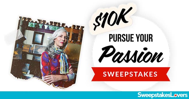 AARP $10K Pursue Your Passion Sweepstakes 2025