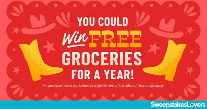 HEB Free Groceries For A Year Sweepstakes 2025