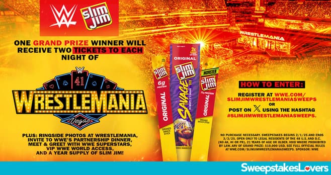 WWE Slim Jim Sweepstakes 2025