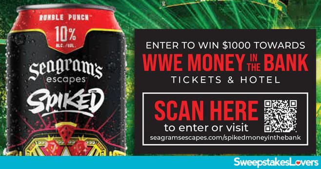 Seagram's Escapes Spiked + WWE Money In The Bank Sweepstakes 2025